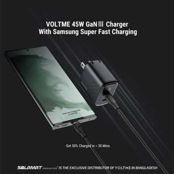 Voltme Revo 45W Duo CC Black Fast Charger