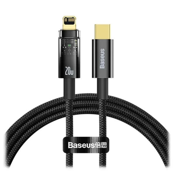 Baseus 20W Explorer Series Auto Power-Off Type-C to iPhone Fast Charging Data Cable